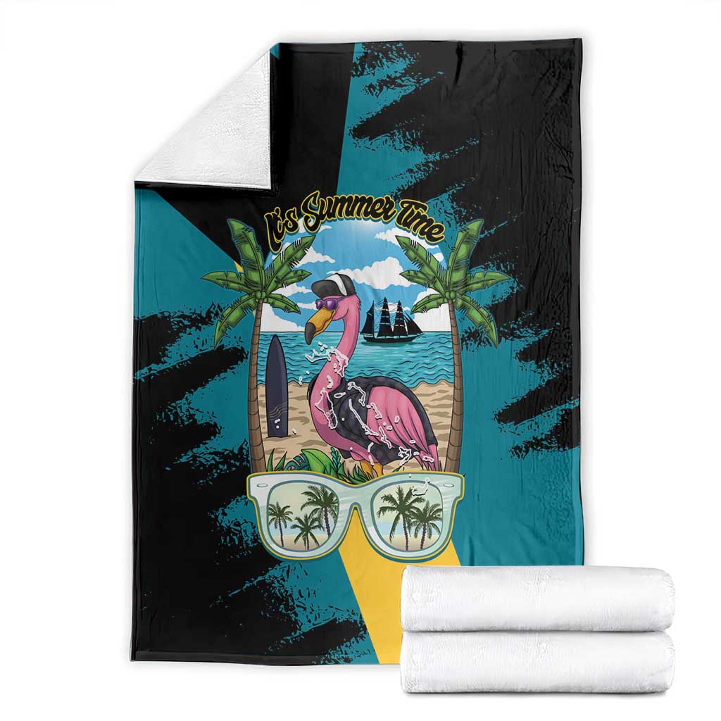 The Bahamas Flamingo Blanket It's Summer Time