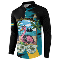 The Bahamas Flamingo Button Sweatshirt It's Summer Time