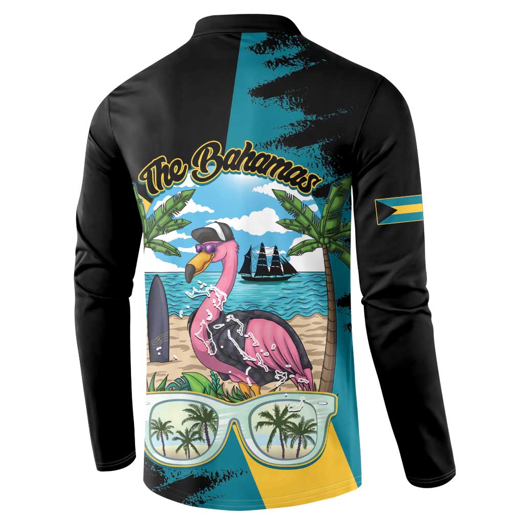 The Bahamas Flamingo Button Sweatshirt It's Summer Time