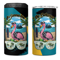 The Bahamas Flamingo 4 in 1 Can Cooler Tumbler It's Summer Time