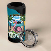 The Bahamas Flamingo 4 in 1 Can Cooler Tumbler It's Summer Time