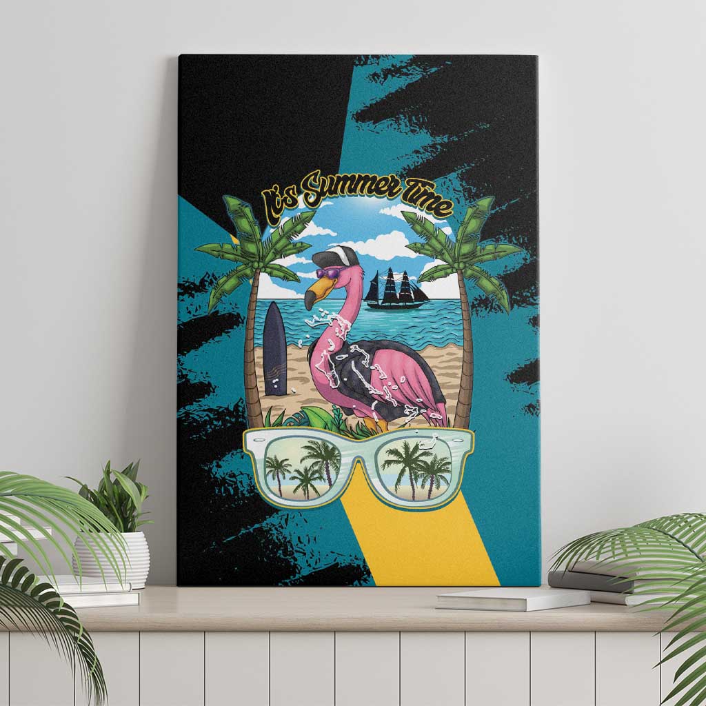 The Bahamas Flamingo Canvas Wall Art It's Summer Time