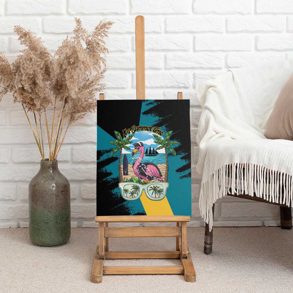 The Bahamas Flamingo Canvas Wall Art It's Summer Time