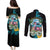 The Bahamas Flamingo Couples Matching Puletasi and Long Sleeve Button Shirt It's Summer Time
