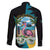 The Bahamas Flamingo Family Matching Long Sleeve Bodycon Dress and Hawaiian Shirt It's Summer Time