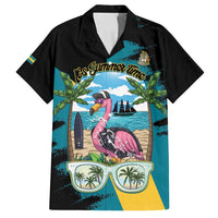 The Bahamas Flamingo Family Matching Puletasi and Hawaiian Shirt It's Summer Time