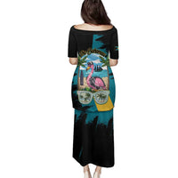 The Bahamas Flamingo Family Matching Puletasi and Hawaiian Shirt It's Summer Time