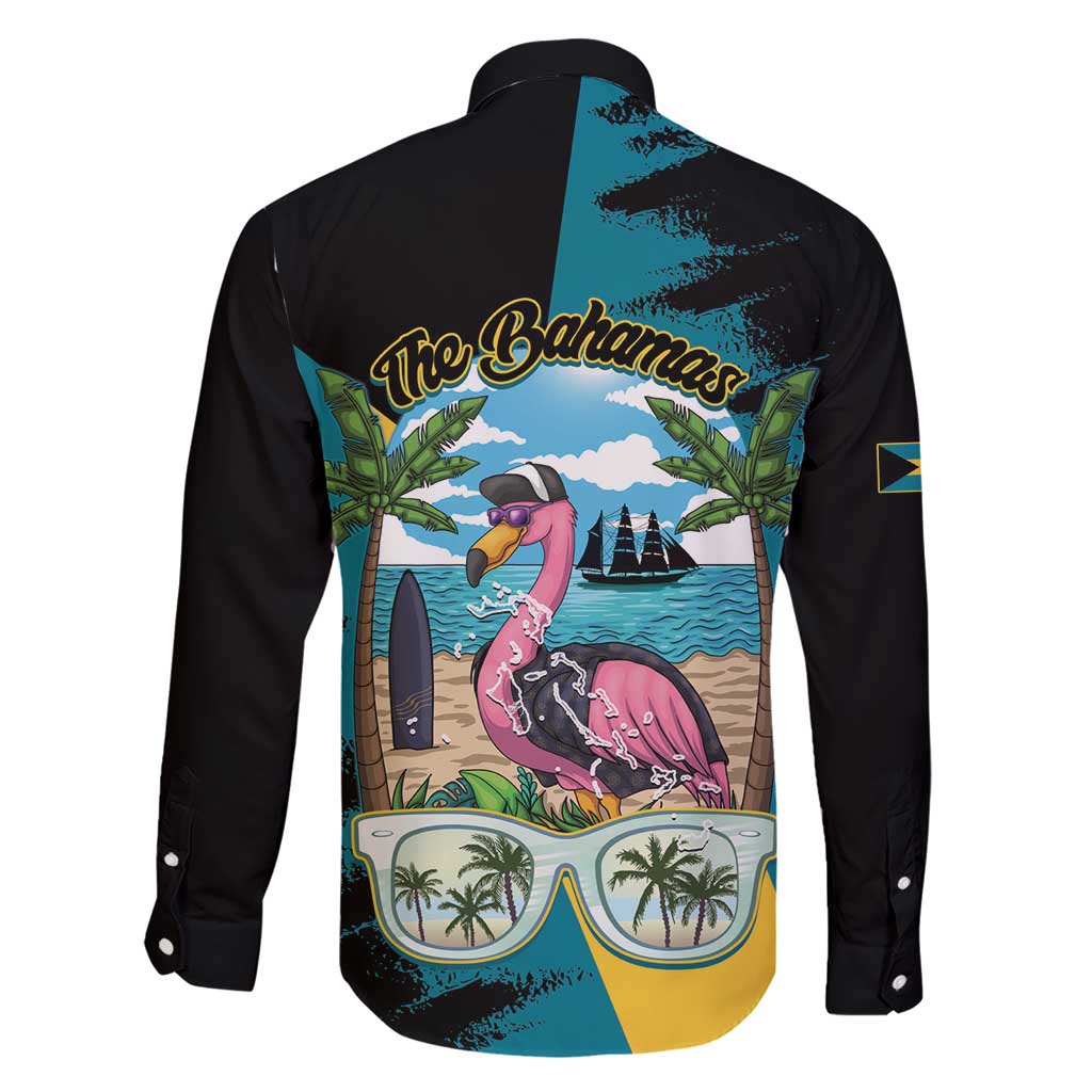 The Bahamas Flamingo Family Matching Short Sleeve Bodycon Dress and Hawaiian Shirt It's Summer Time