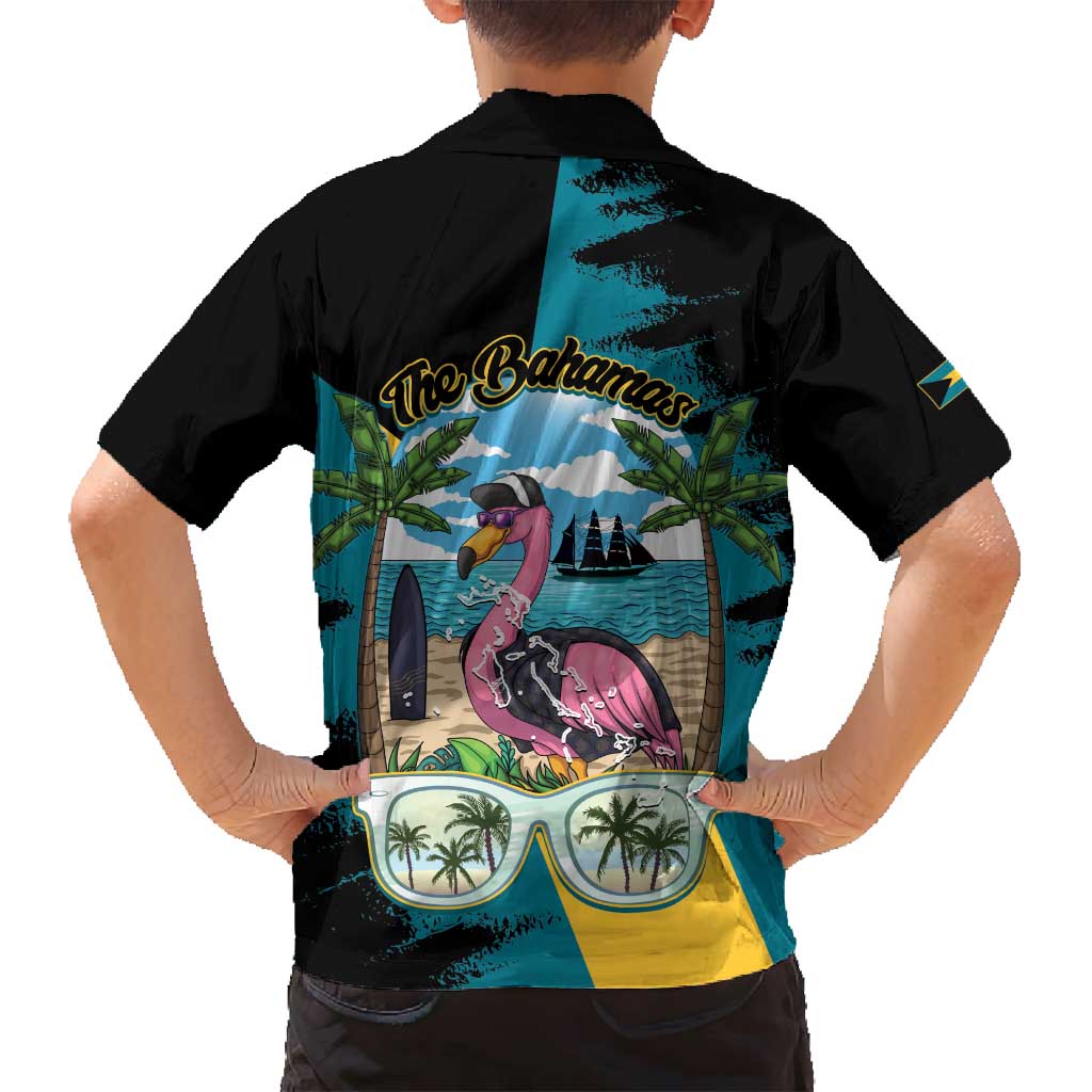 The Bahamas Flamingo Family Matching Summer Maxi Dress and Hawaiian Shirt It's Summer Time