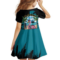 The Bahamas Flamingo Family Matching Summer Maxi Dress and Hawaiian Shirt It's Summer Time