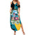 The Bahamas Flamingo Family Matching Summer Maxi Dress and Hawaiian Shirt It's Summer Time