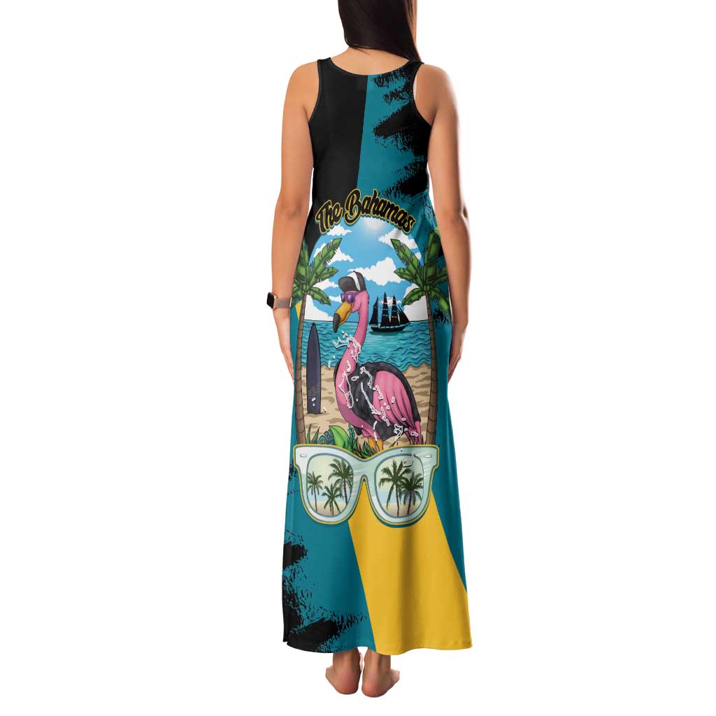 The Bahamas Flamingo Family Matching Tank Maxi Dress and Hawaiian Shirt It's Summer Time