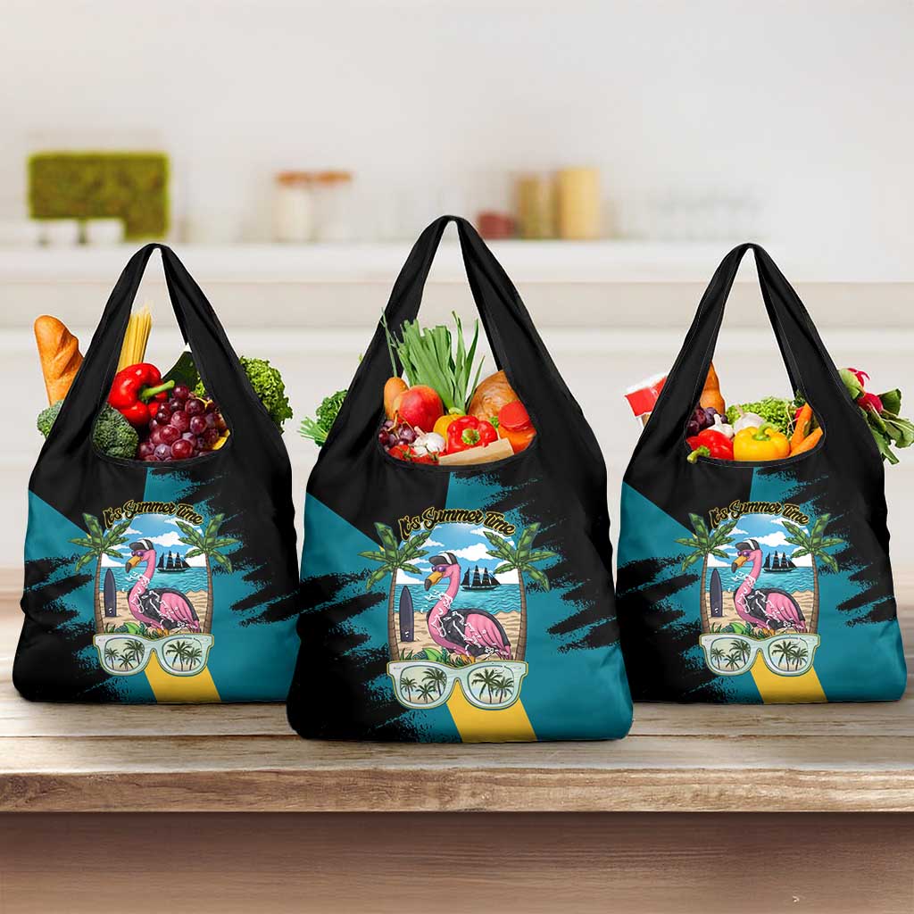 The Bahamas Flamingo Grocery Bag It's Summer Time