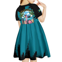 The Bahamas Flamingo Kid Short Sleeve Dress It's Summer Time