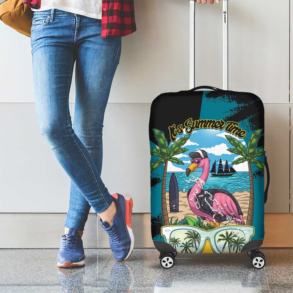 The Bahamas Flamingo Luggage Cover It's Summer Time