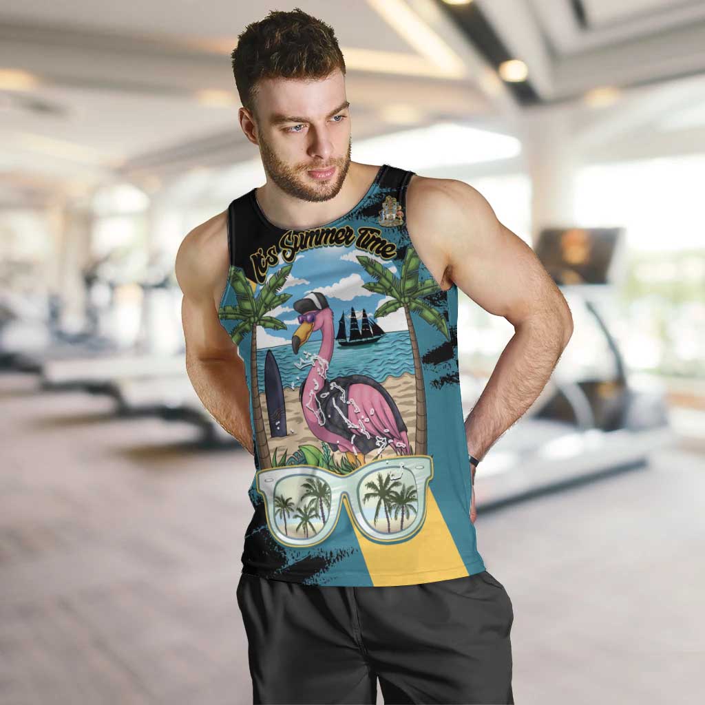 The Bahamas Flamingo Men Tank Top It's Summer Time