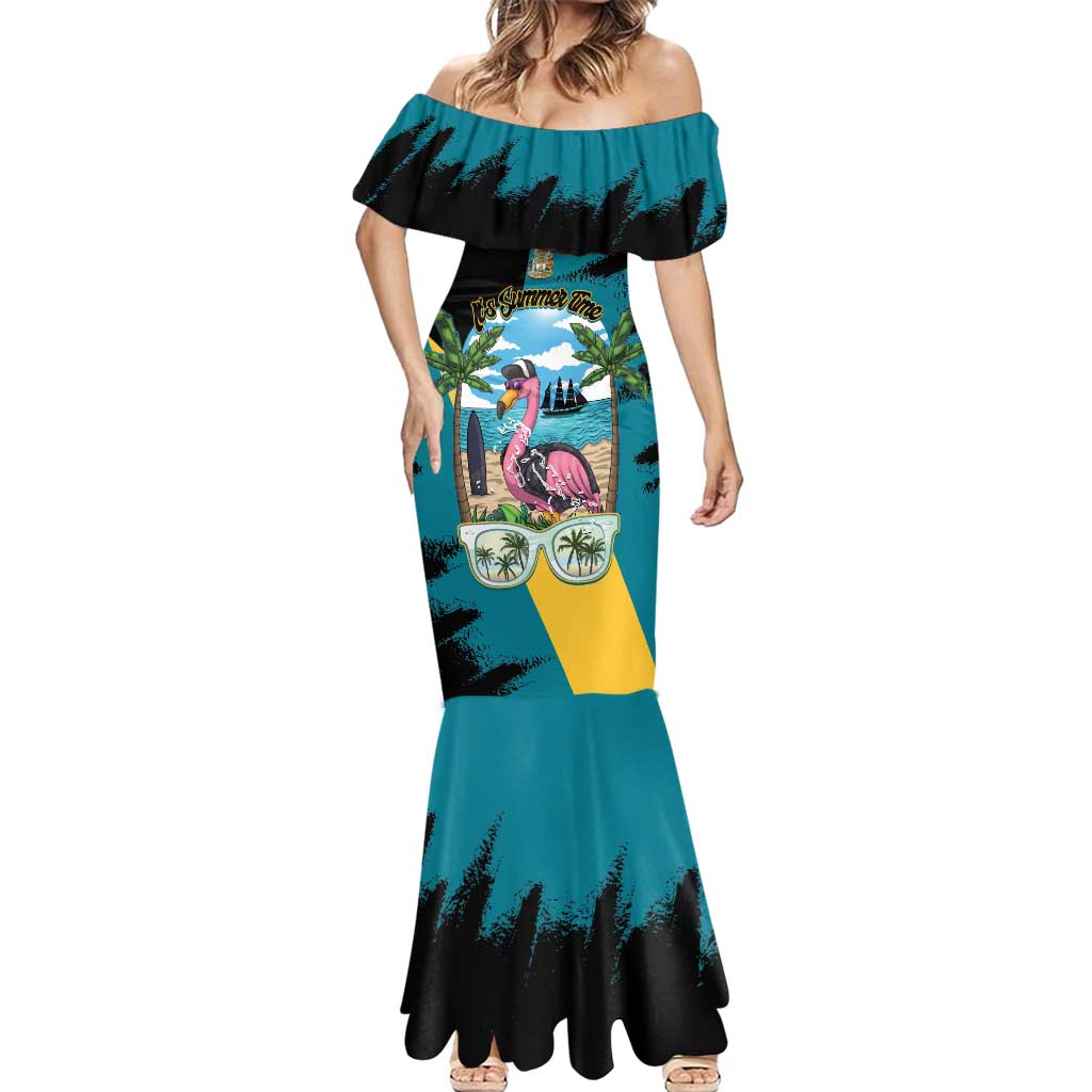 The Bahamas Flamingo Mermaid Dress It's Summer Time