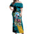 The Bahamas Flamingo Off Shoulder Maxi Dress It's Summer Time