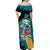 The Bahamas Flamingo Off Shoulder Maxi Dress It's Summer Time