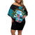 The Bahamas Flamingo Off Shoulder Short Dress It's Summer Time