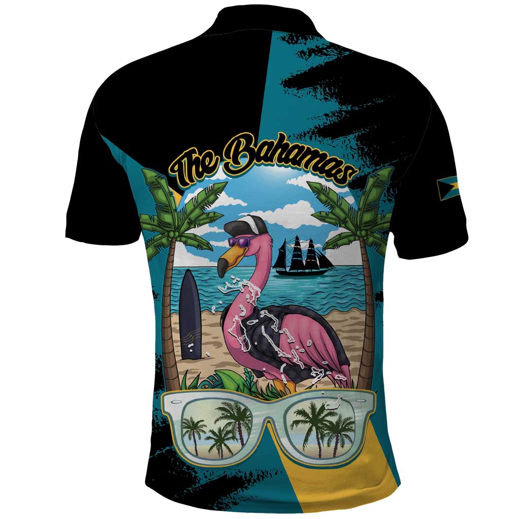 The Bahamas Flamingo Polo Shirt It's Summer Time