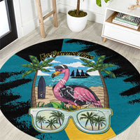 The Bahamas Flamingo Round Carpet It's Summer Time