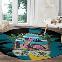 The Bahamas Flamingo Round Carpet It's Summer Time