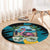 The Bahamas Flamingo Round Carpet It's Summer Time