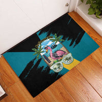 The Bahamas Flamingo Rubber Doormat It's Summer Time