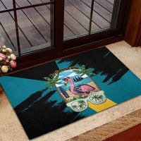 The Bahamas Flamingo Rubber Doormat It's Summer Time