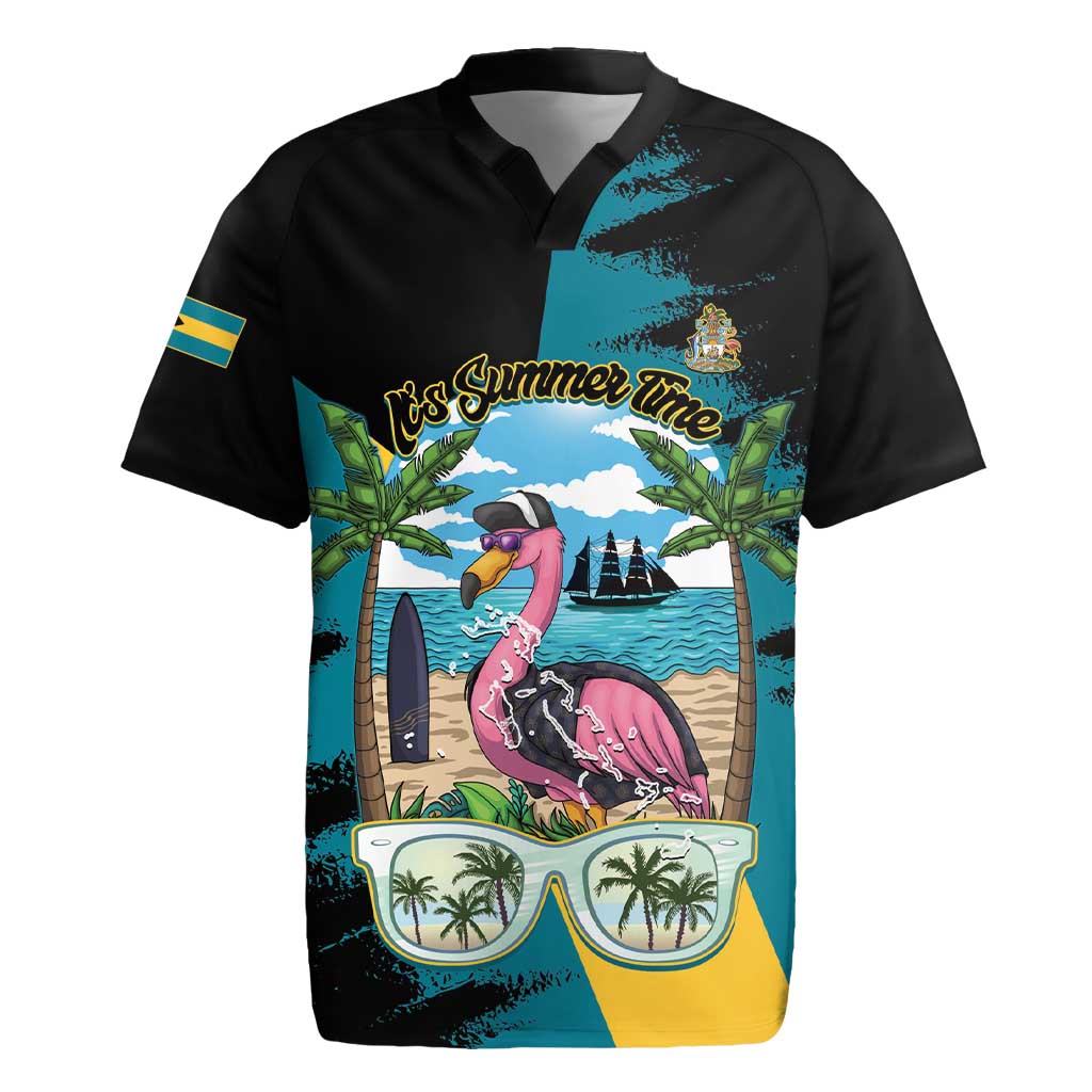 The Bahamas Flamingo Rugby Jersey It's Summer Time