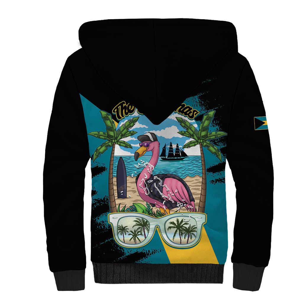 The Bahamas Flamingo Sherpa Hoodie It's Summer Time