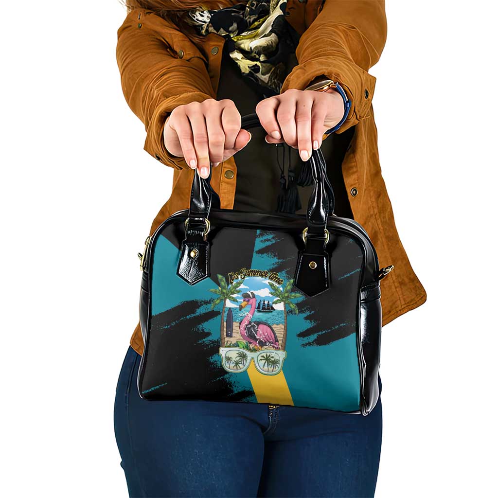 The Bahamas Flamingo Shoulder Handbag It's Summer Time