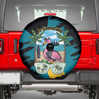 The Bahamas Flamingo Spare Tire Cover It's Summer Time