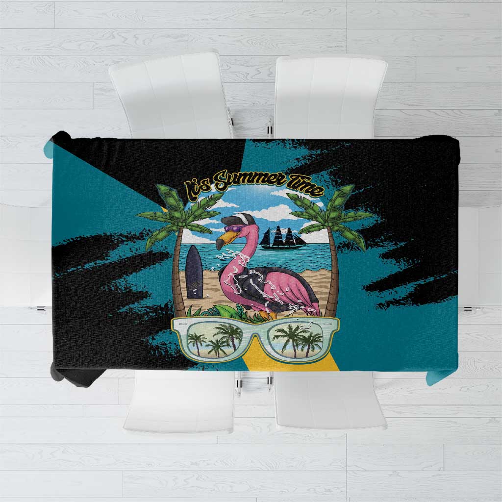 The Bahamas Flamingo Tablecloth It's Summer Time