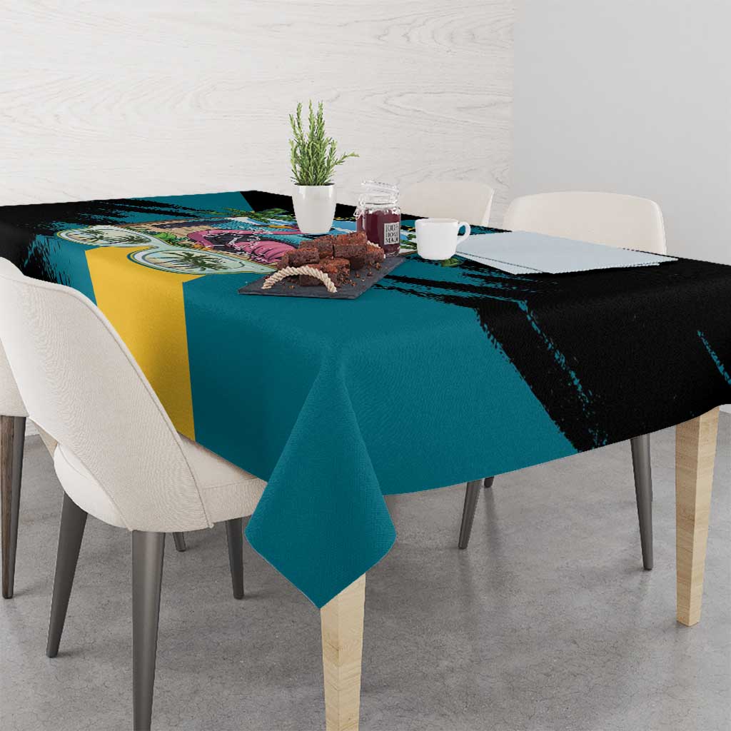 The Bahamas Flamingo Tablecloth It's Summer Time