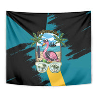 The Bahamas Flamingo Tapestry It's Summer Time