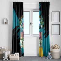 The Bahamas Flamingo Window Curtain It's Summer Time