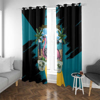 The Bahamas Flamingo Window Curtain It's Summer Time