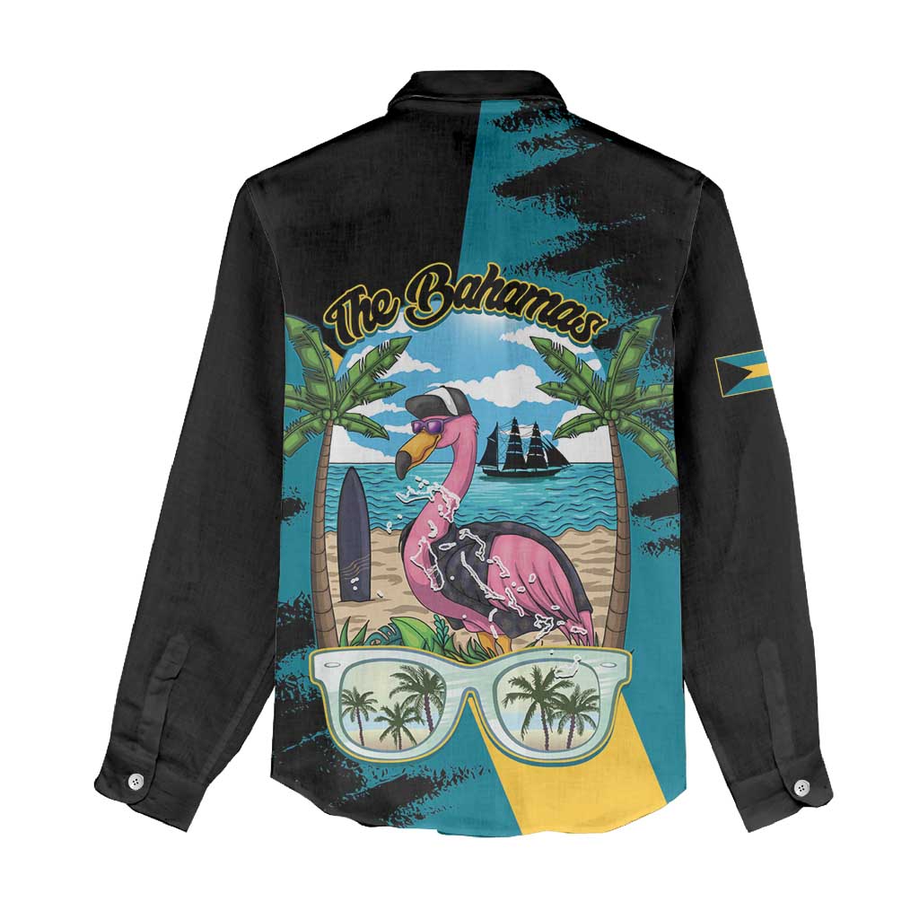The Bahamas Flamingo Women Casual Shirt It's Summer Time