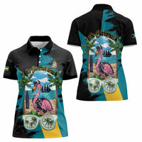 The Bahamas Flamingo Women Polo Shirt It's Summer Time