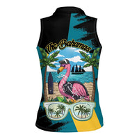The Bahamas Flamingo Women Sleeveless Polo Shirt It's Summer Time