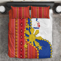 Philippines Independence Day Bedding Set Pilipinas Sun Stars Igorot Pattern