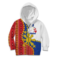 Philippines Independence Day Kid Hoodie Pilipinas Sun Stars Igorot Pattern