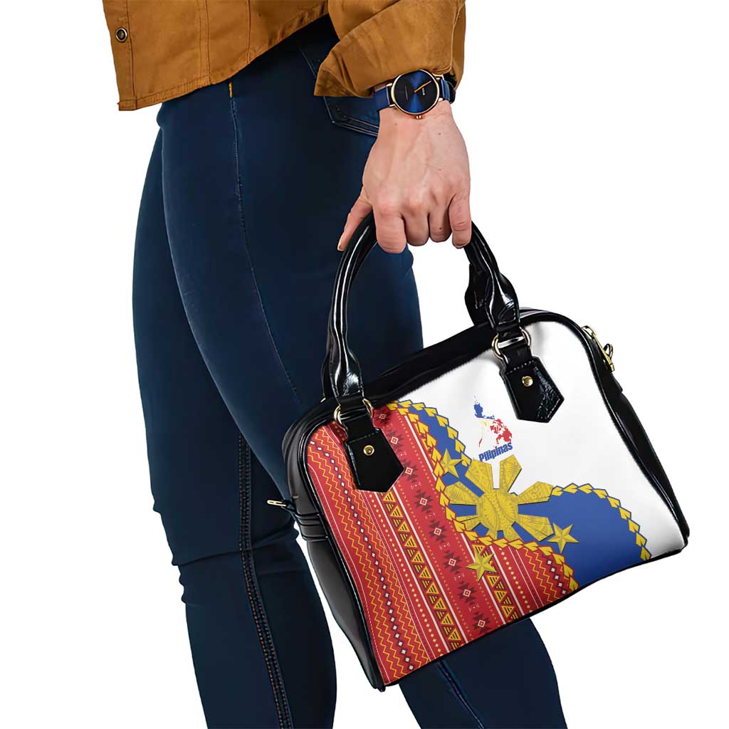 Philippines Independence Day Shoulder Handbag Pilipinas Sun Stars Igorot Pattern
