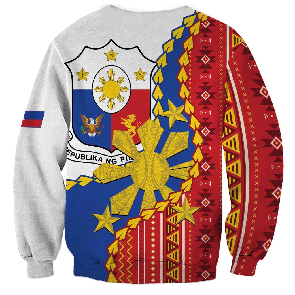 Philippines Independence Day Sweatshirt Pilipinas Sun Stars Igorot Pattern