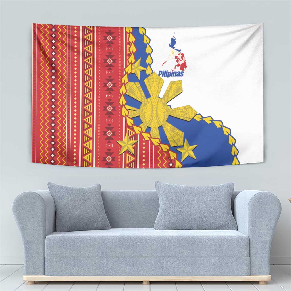 Philippines Independence Day Tapestry Pilipinas Sun Stars Igorot Pattern