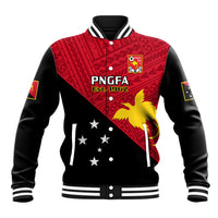 Papua New Guinea Football Baseball Jacket Go PNG Polynesian Pattern Sporty Style - Wonder Print Shop