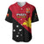 Papua New Guinea Football Baseball Jersey Go PNG Polynesian Pattern Sporty Style - Wonder Print Shop