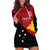 Papua New Guinea Football Hoodie Dress Go PNG Polynesian Pattern Sporty Style - Wonder Print Shop